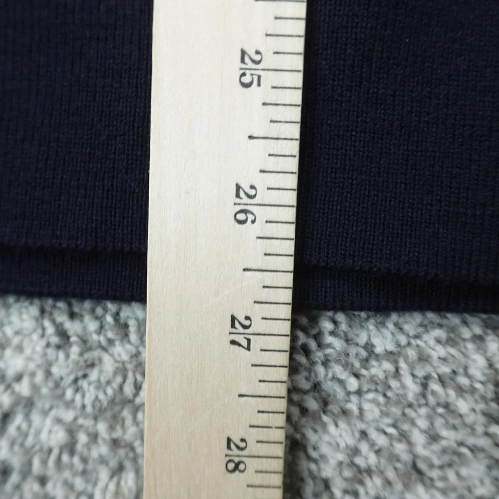 Banana Republic Sweater Mens L Blue Merino Wool Birdseye‎ Knit Crewneck Pullover